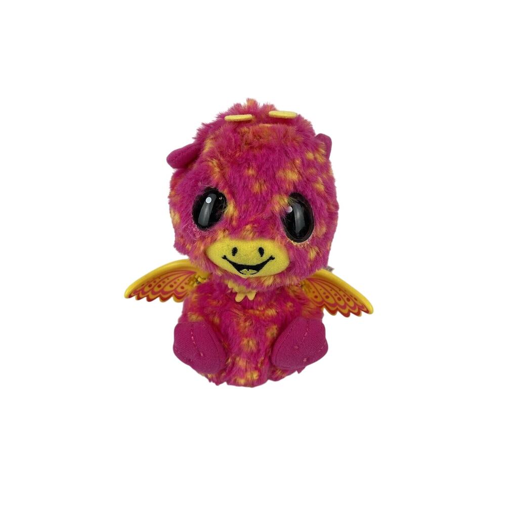 Hatchimals Giraven Interactive Talking Toy Plush Pink Yellow Wings Giraffe EUC